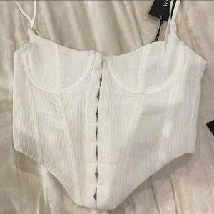 White fox boutique - stay young bustier in white